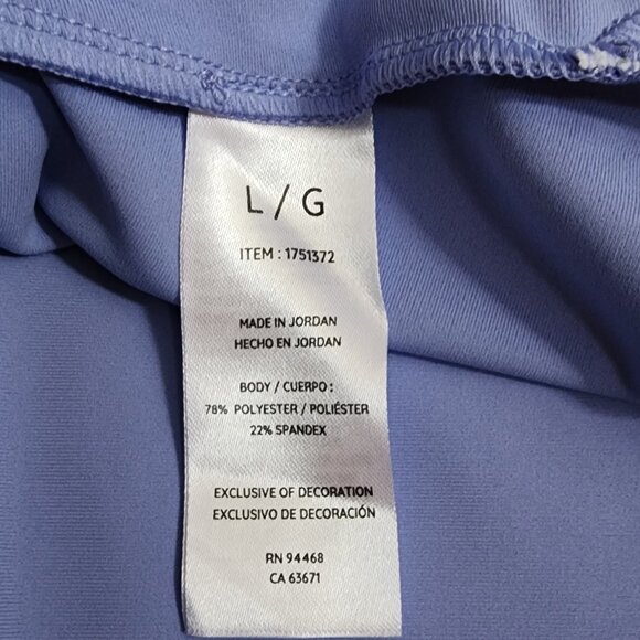 Sage Sky Blue and White Trim Mini Dress - Picture 2 of 3